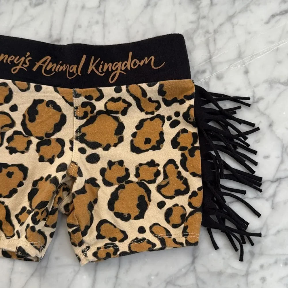 Disney's Animal Kingdom girls shorts fringe Sz XXS 4/5T
